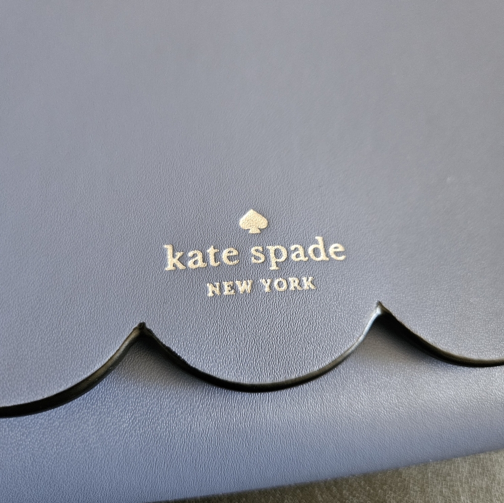NWOT Kate Spade Magnolia Street Addison Blue Scallop Convertible Crossbody Bag - Picture 6 of 10